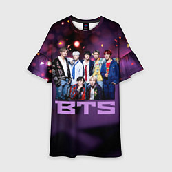 Платье клеш для девочки BTS, цвет: 3D-принт