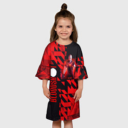 Платье клеш для девочки Bloodshot, цвет: 3D-принт — фото 2