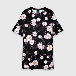 Платье клеш для девочки САКУРА, цвет: 3D-принт