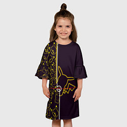 Платье клеш для девочки Пикачу Oko, цвет: 3D-принт — фото 2