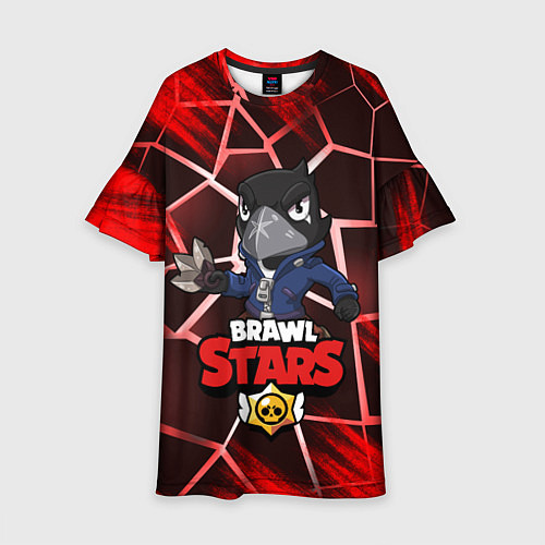 Детское платье BRAWL STARS CROW / 3D-принт – фото 1