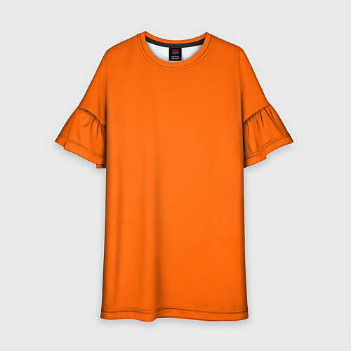 Детское платье Цвет апельсиновая корка / 3D-принт – фото 1
