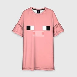 Платье клеш для девочки Minecraft Pig, цвет: 3D-принт