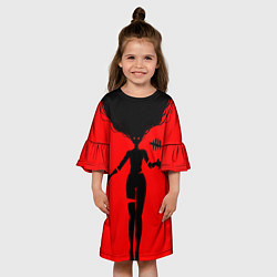 Платье клеш для девочки Dead by Daylight, цвет: 3D-принт — фото 2