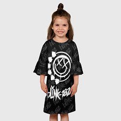 Платье клеш для девочки Blink-182 4, цвет: 3D-принт — фото 2