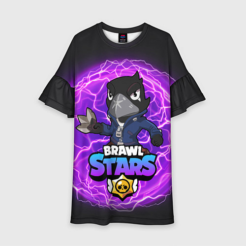 Детское платье Brawl Stars CROW / 3D-принт – фото 1