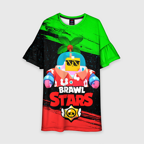 Детское платье BRAWL STARS NEW SPROUT 8 / 3D-принт – фото 1