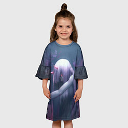 Платье клеш для девочки DARLING IN THE FRANXX, цвет: 3D-принт — фото 2