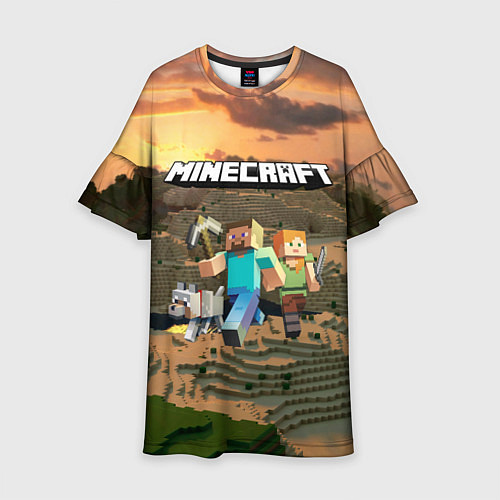 Детское платье Minecraft / 3D-принт – фото 1