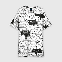 Детское платье КОТЫ WHITE