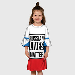 Платье клеш для девочки РОССИЯ, цвет: 3D-принт — фото 2