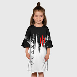 Платье клеш для девочки The Witcher, цвет: 3D-принт — фото 2