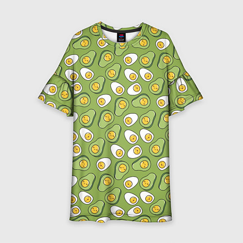Детское платье Avocado and Eggs / 3D-принт – фото 1