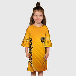 Платье клеш для девочки LAMBORGHINI, цвет: 3D-принт — фото 2
