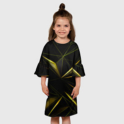 Платье клеш для девочки Текстура, цвет: 3D-принт — фото 2