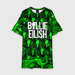 Платье клеш для девочки BILLIE EILISH, цвет: 3D-принт
