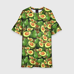 Платье клеш для девочки Avocado, цвет: 3D-принт