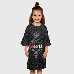 Платье клеш для девочки Дагестан, цвет: 3D-принт — фото 2