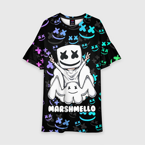 Детское платье MARSHMELLO / 3D-принт – фото 1