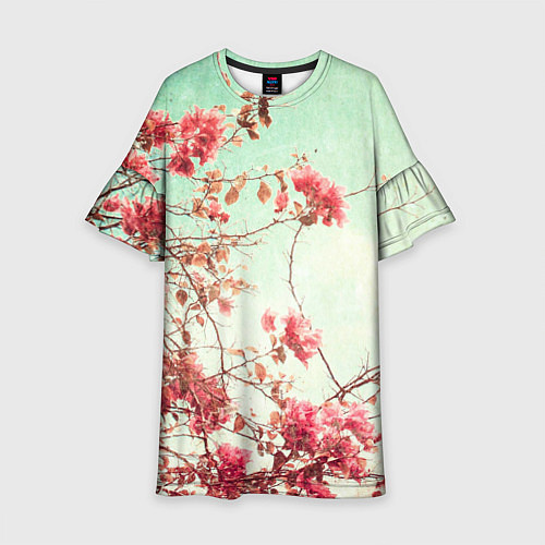 Детское платье Цветы / 3D-принт – фото 1