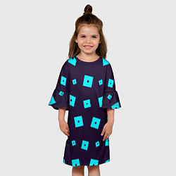 Платье клеш для девочки ROBLOX РОБЛОКС, цвет: 3D-принт — фото 2