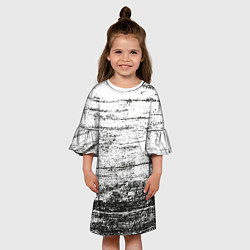 Платье клеш для девочки Деревянный, цвет: 3D-принт — фото 2