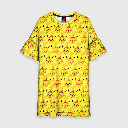 Детское платье Pikachu БОМБИНГ / 3D-принт – фото 1