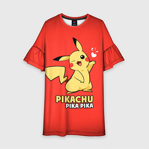 Детское платье Pikachu Pika Pika / 3D-принт – фото 1