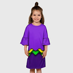 Платье клеш для девочки MELTING, цвет: 3D-принт — фото 2