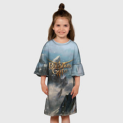 Платье клеш для девочки Baldurs Gate, цвет: 3D-принт — фото 2