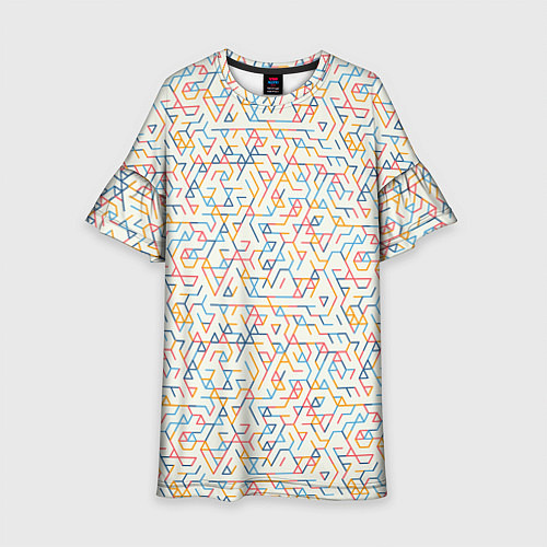Детское платье Узор из треугольников / 3D-принт – фото 1