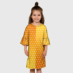 Платье клеш для девочки ЗЕНИЦУ КИМОНО, цвет: 3D-принт — фото 2