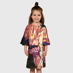 Платье клеш для девочки ЗЕНИЦУ ИЗ КЛИНКА, цвет: 3D-принт — фото 2