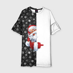 Платье клеш для девочки Дедушка Мороз, цвет: 3D-принт