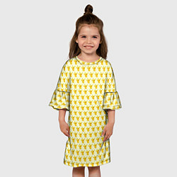 Платье клеш для девочки Пикачу, цвет: 3D-принт — фото 2