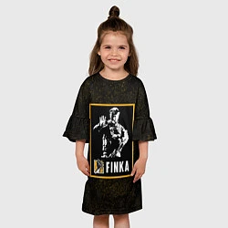 Платье клеш для девочки Finka, цвет: 3D-принт — фото 2