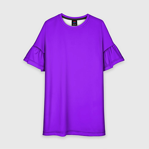Детское платье Фиолетовый / 3D-принт – фото 1