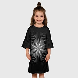 Платье клеш для девочки Лучи, цвет: 3D-принт — фото 2
