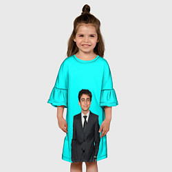 Платье клеш для девочки Академия Амбрелла,, цвет: 3D-принт — фото 2