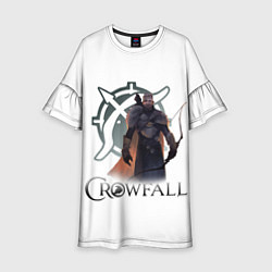 Платье клеш для девочки Crowfall Ranger, цвет: 3D-принт