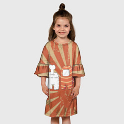 Платье клеш для девочки СУШИ AMONG US IMPOSTOR, цвет: 3D-принт — фото 2