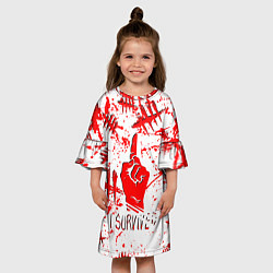 Платье клеш для девочки Dead by Daylight, цвет: 3D-принт — фото 2