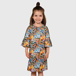 Платье клеш для девочки Jazz, цвет: 3D-принт — фото 2