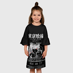 Платье клеш для девочки Who am I? Tokyo Ghoul, цвет: 3D-принт — фото 2