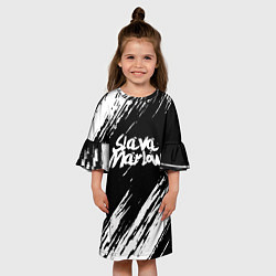 Платье клеш для девочки SLAVA MARLOW СЛАВА МАРЛОУ, цвет: 3D-принт — фото 2