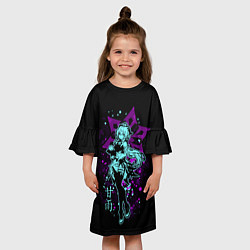 Платье клеш для девочки GENSHIN IMPACT, ГАНЬ Ю, цвет: 3D-принт — фото 2