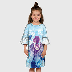Платье клеш для девочки Масс эффект, цвет: 3D-принт — фото 2