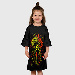 Платье клеш для девочки GENSHIN IMPACT, ДИЛЮК, цвет: 3D-принт — фото 2