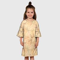 Платье клеш для девочки Стрекоза, цвет: 3D-принт — фото 2