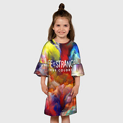 Платье клеш для девочки Life is Strange True Colors, цвет: 3D-принт — фото 2